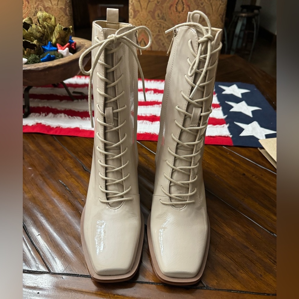 Sam Edelman lace up boots size 8.  Brand new, never worn, no box.